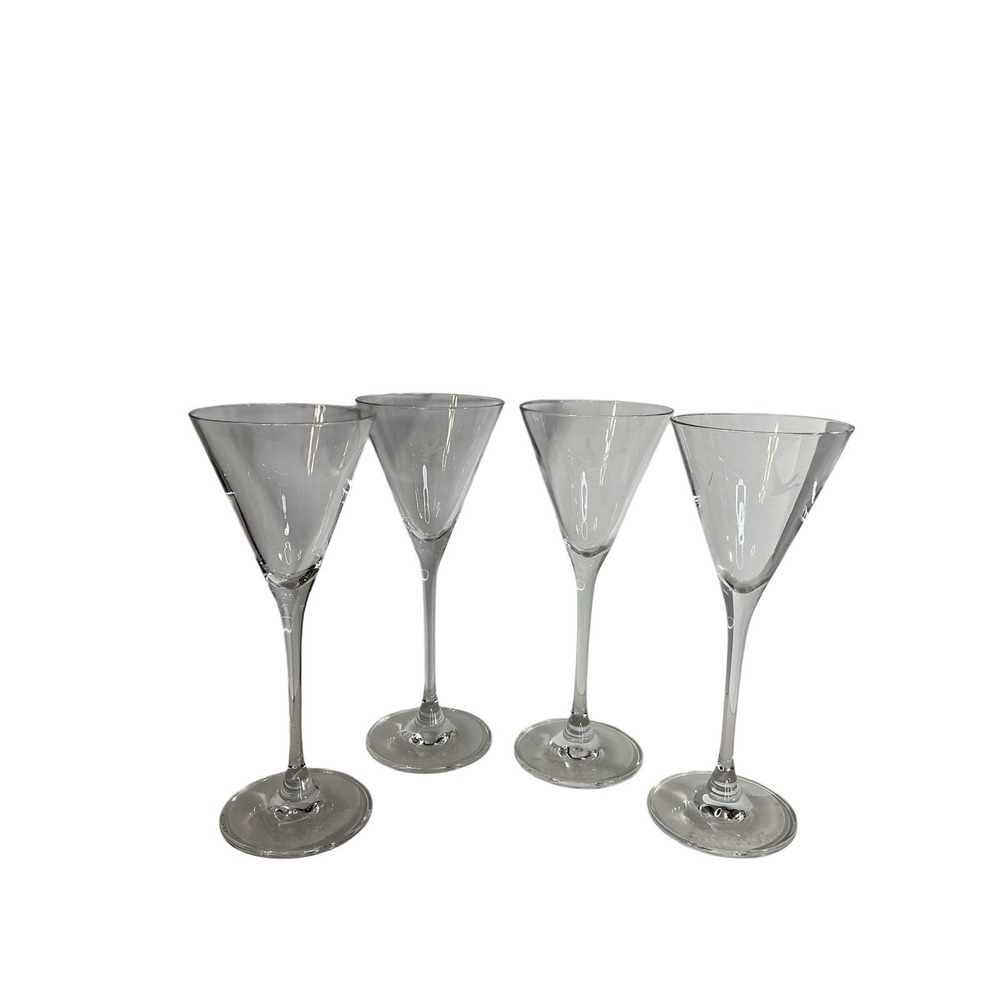 Grey Goose Vodka Martini Glass Etched Logo - Set of 4